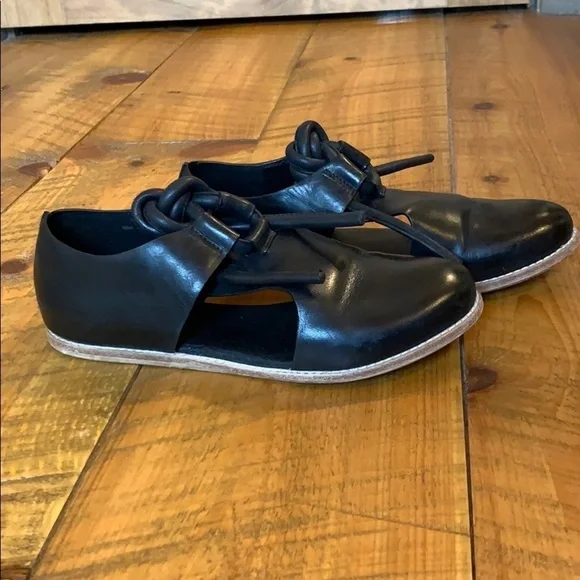 Alpha60 black leather Mella loafers Size 7.5 - Picture 4 of 12